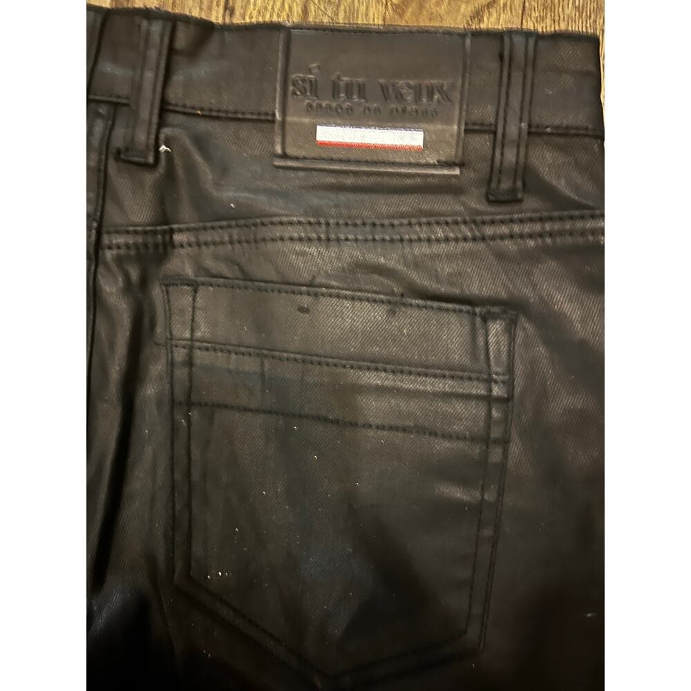 Si Tu Veux Gordon Jean Black Wax Size 30 - Thumbnail 3