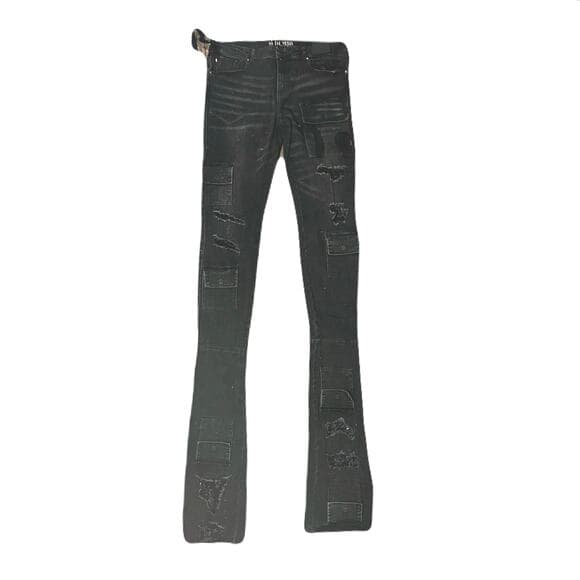 Si Tu Veux Gunner Jean Black Wash Size 40 - Thumbnail 7