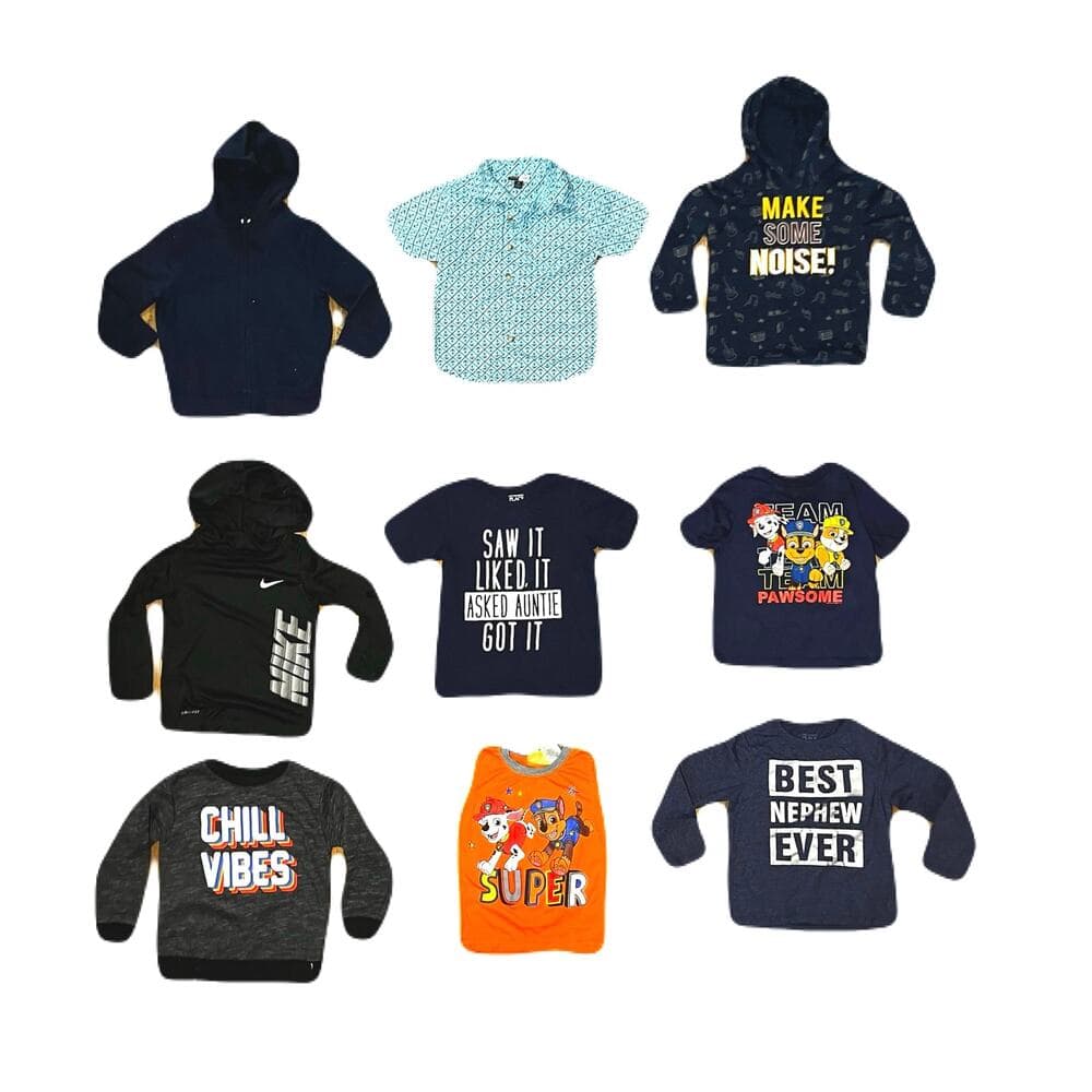 A Bundle Of 9 Name Brand Kids Tops Size 3T - Thumbnail 10