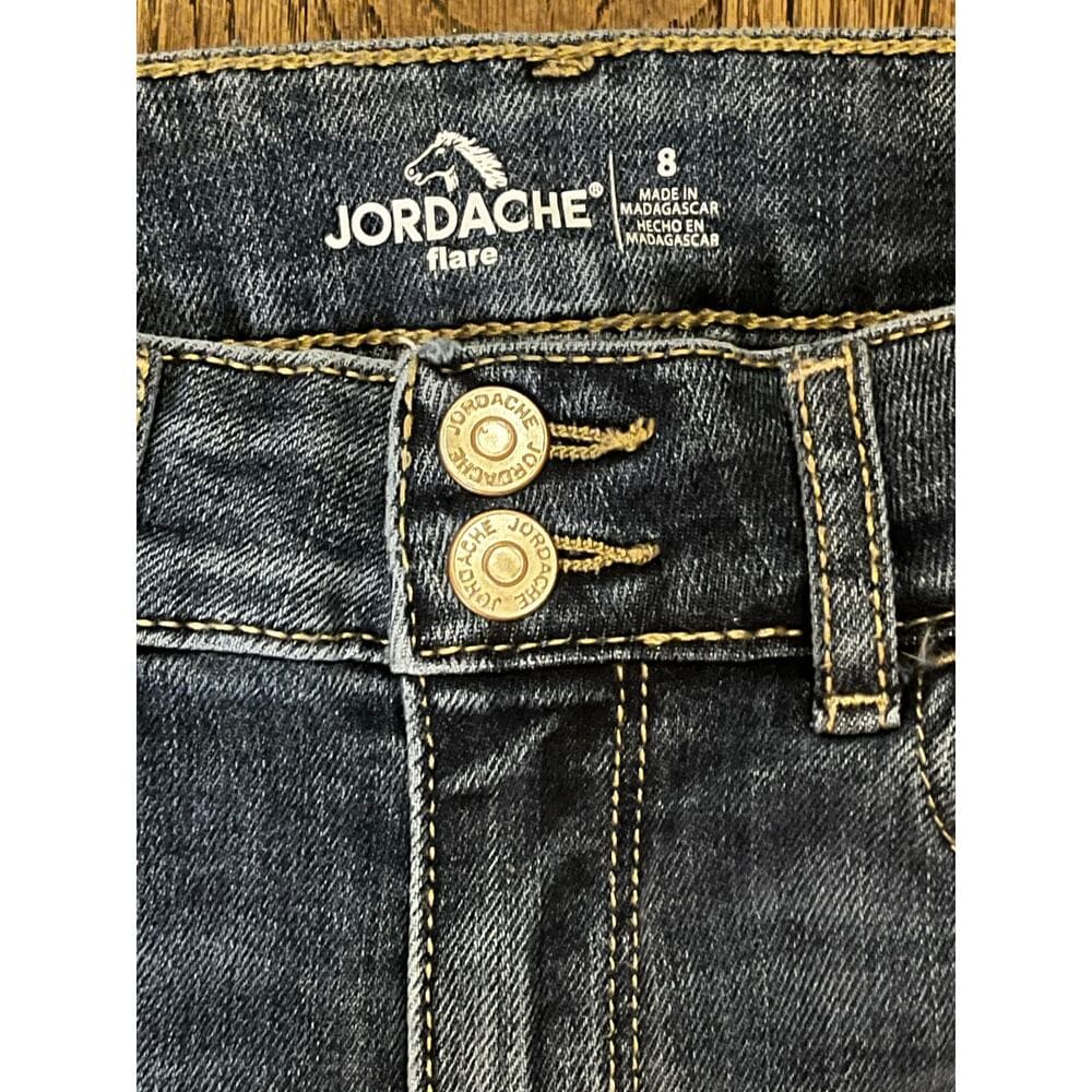 Jordache Flare Kids Blue Jeans Size 8 - Thumbnail 2