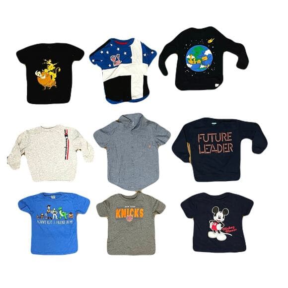 A Bundle Of 9 Name Brand Kids Tops Size 3T - Thumbnail 11