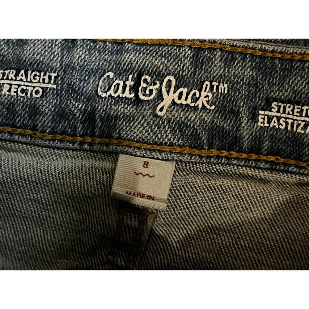 Cat & Jack Blue Jeans Size 8 - Thumbnail 2