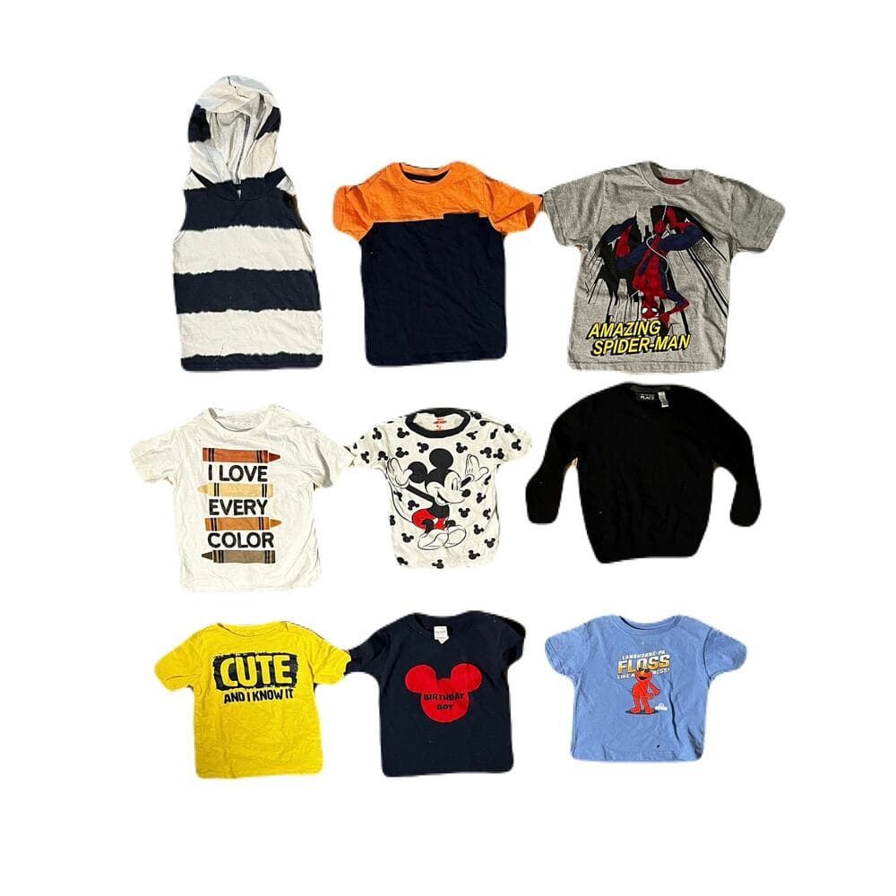 A Bundle Of 9 Kids Name Brand Tops Size 4T - Thumbnail 10