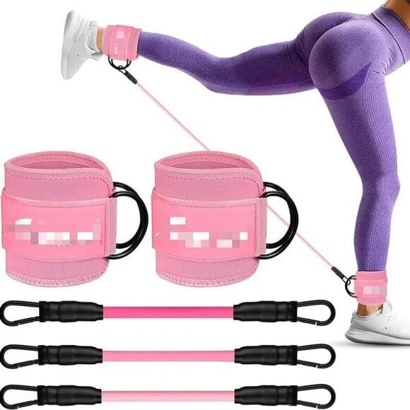 HPYGN Ankle Resistance Bands, Ankle Bands for Working Out with Cuffs - Thumbnail 7