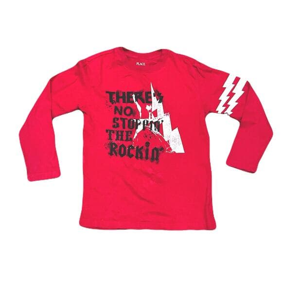 Children Place There’s No Stopping The Rockin Kids Shirt 7/8 - Thumbnail 4