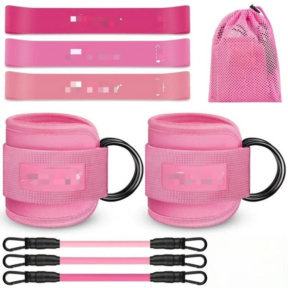 HPYGN Ankle Resistance Bands, Ankle Bands for Working Out with Cuffs - Thumbnail 2