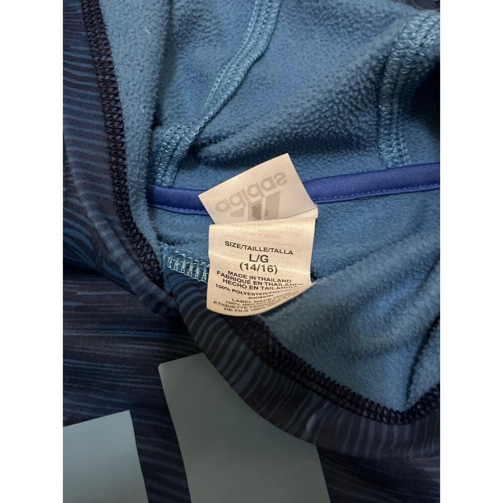 Adidas Blue kids Hoodie Size 14/16 - Thumbnail 2