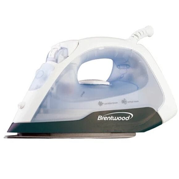 BRENTWOOD MPI-52 NON-STICK STEAM IRON, WHITE - Thumbnail 5