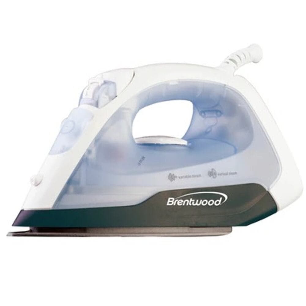 BRENTWOOD MPI-52 NON-STICK STEAM IRON, WHITE - Thumbnail 4