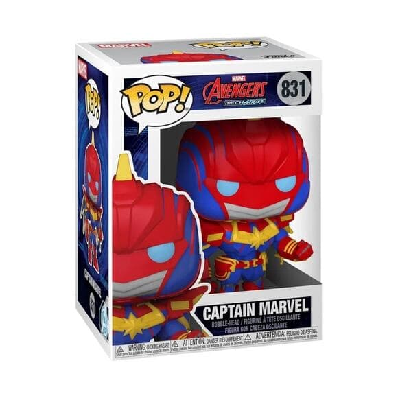 Funko Pop Captain Marvel #831 Marvel Avengers Mech Strike - Thumbnail 9