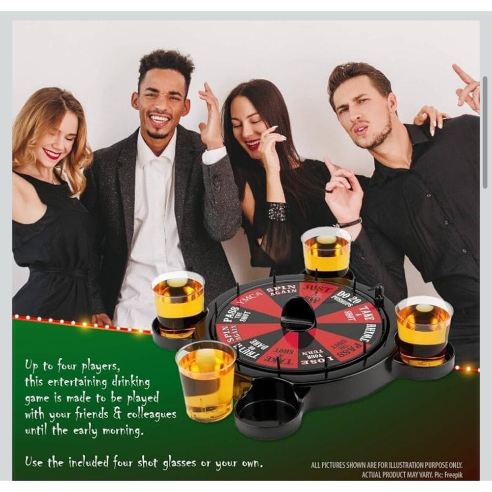 Roulette Shots Drinking Games Set for Adults - Thumbnail 5
