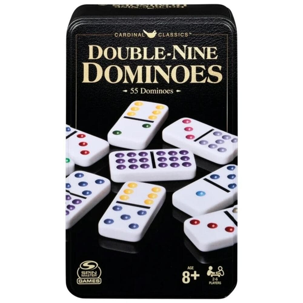 Spin Master Games, Classics Double Nine Dominoes Game Set in Storage Tin - Thumbnail 4