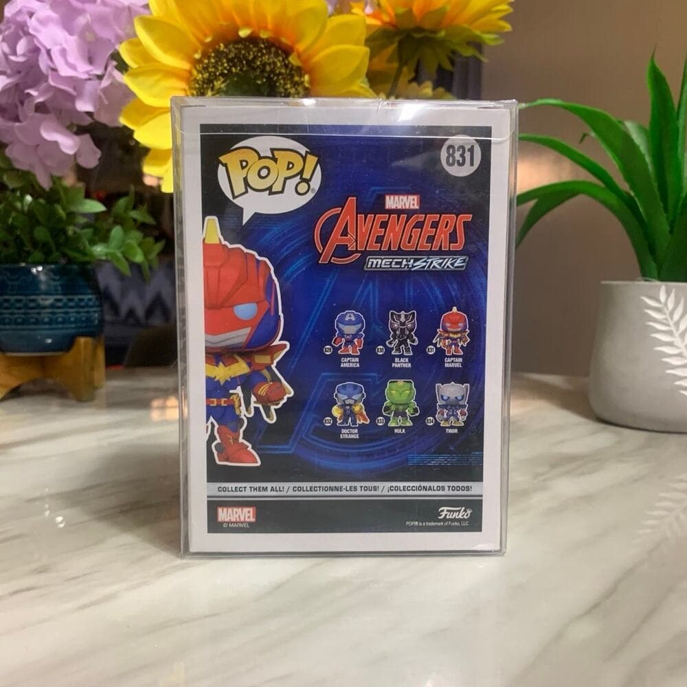 Funko Pop Captain Marvel #831 Marvel Avengers Mech Strike - Thumbnail 4