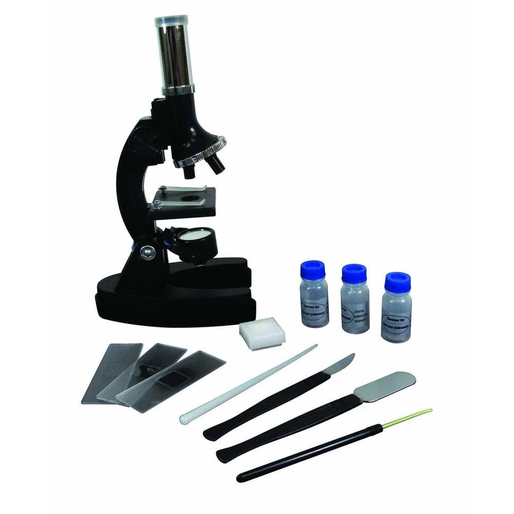 Vivitar 20-Piece Diecast Metal Microscope Set-150x/450x/900x Magnification - Thumbnail 2