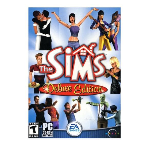 Vintage The Sims Deluxe Edition & Peggle PC Games In Big Retail Box CD-ROM - Thumbnail 3