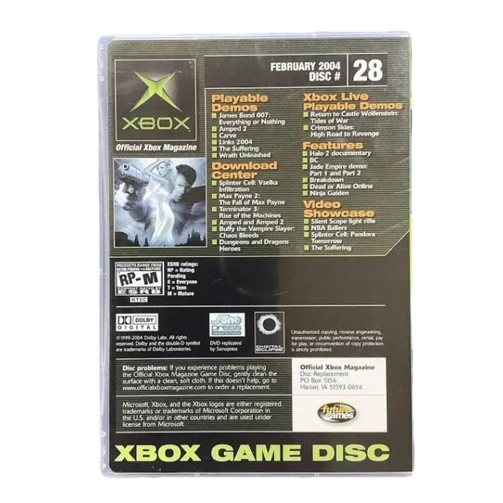 Xbox Magazine Demo Disc #28 February 2004 Xbox 007 Amped 2 The Suffering - Thumbnail 2