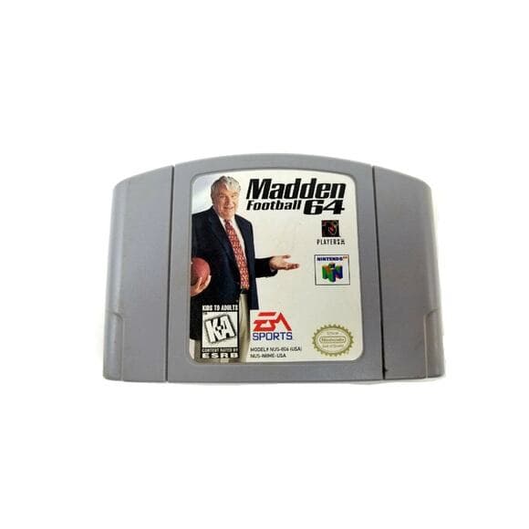 John Madden Football 64, 1997 | Nintendo 64, N64 |Original Cartridge - Thumbnail 3