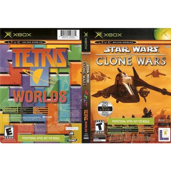 STAR WARS THE CLONE WARS/TETRIS WORLDS - XBOX GAME - Thumbnail 2