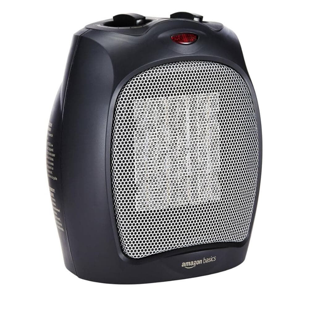 Amazon Basics Ceramic Space Heater, Portable Indoor Heating Solution - Thumbnail 5