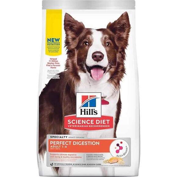 Science Diet Adult Perfect Digestion Salmon & Brown Rice Dry Dog Food 3.5lb - Thumbnail 5