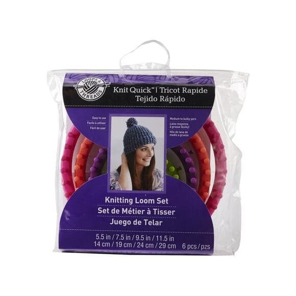 Knit Quick™ Knitting Round Loom Set, by Loops & Threads® (5.5", 7.5",9.5",11.5") - Thumbnail 4