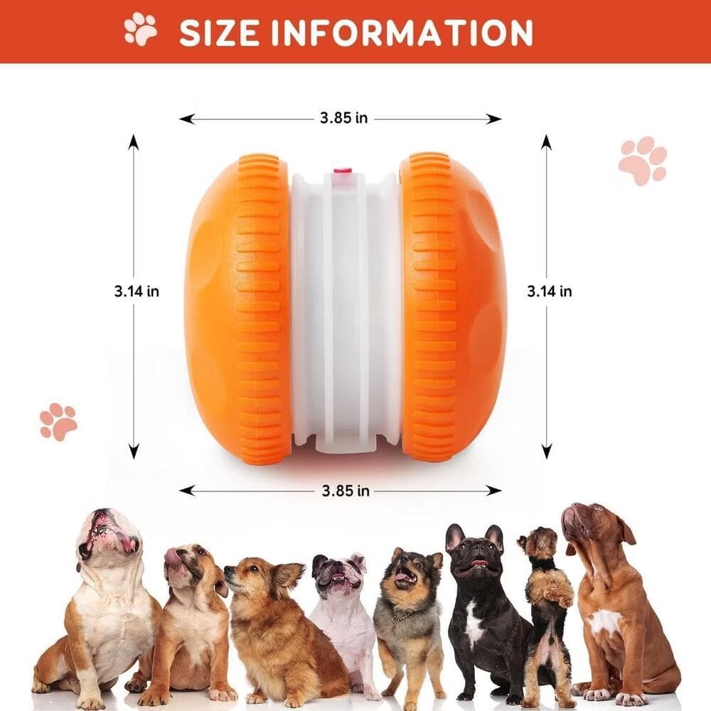 Attop Interactive Dog Toys, Random Path Automatic Moving and Rolling Dogs Toy - Thumbnail 5