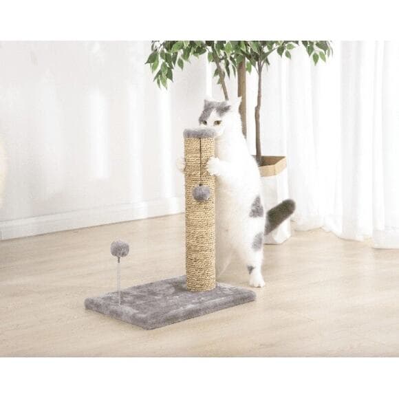 Seagrass Cat Scratch & Play Post W/ Dangle Toys Entertainment Exercise Portable - Thumbnail 8