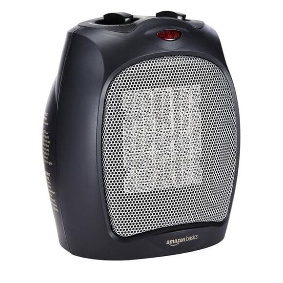 Amazon Basics Ceramic Space Heater, Portable Indoor Heating Solution - Thumbnail 6