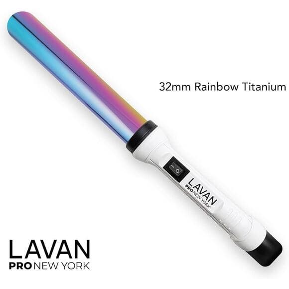 Curling Wand 32mm Rainbow Titanium Cone - Thumbnail 4