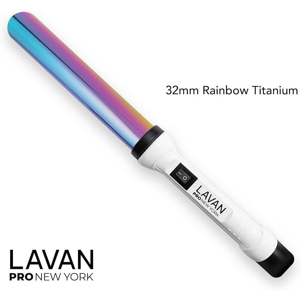 Curling Wand 32mm Rainbow Titanium Cone - Thumbnail 3