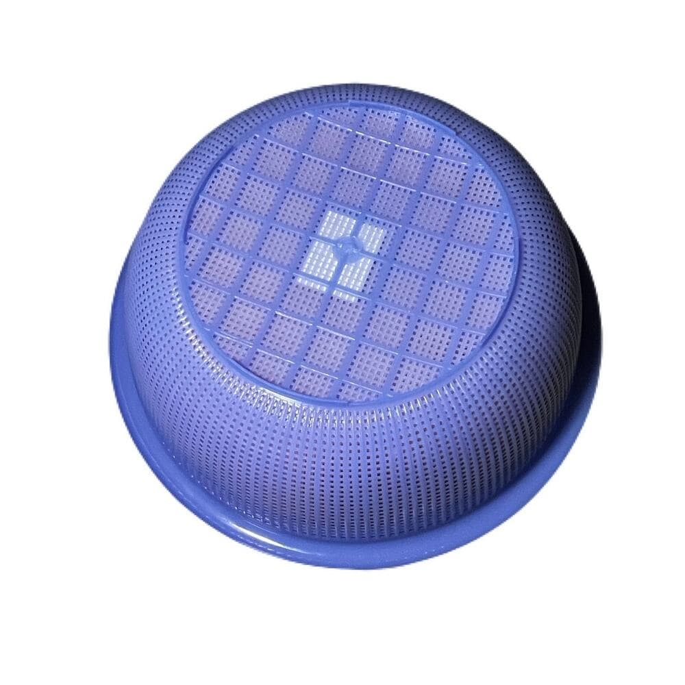 8 Pcs L Plastic Wash Basket Round Perforated Colander Wash Vegetables and Fruits - Thumbnail 2