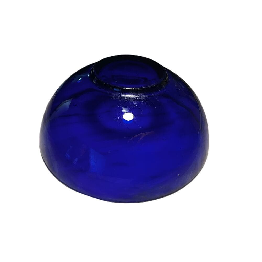 Blue Glass Bowl Size 10”L X 10”W X 4” H - Thumbnail 2