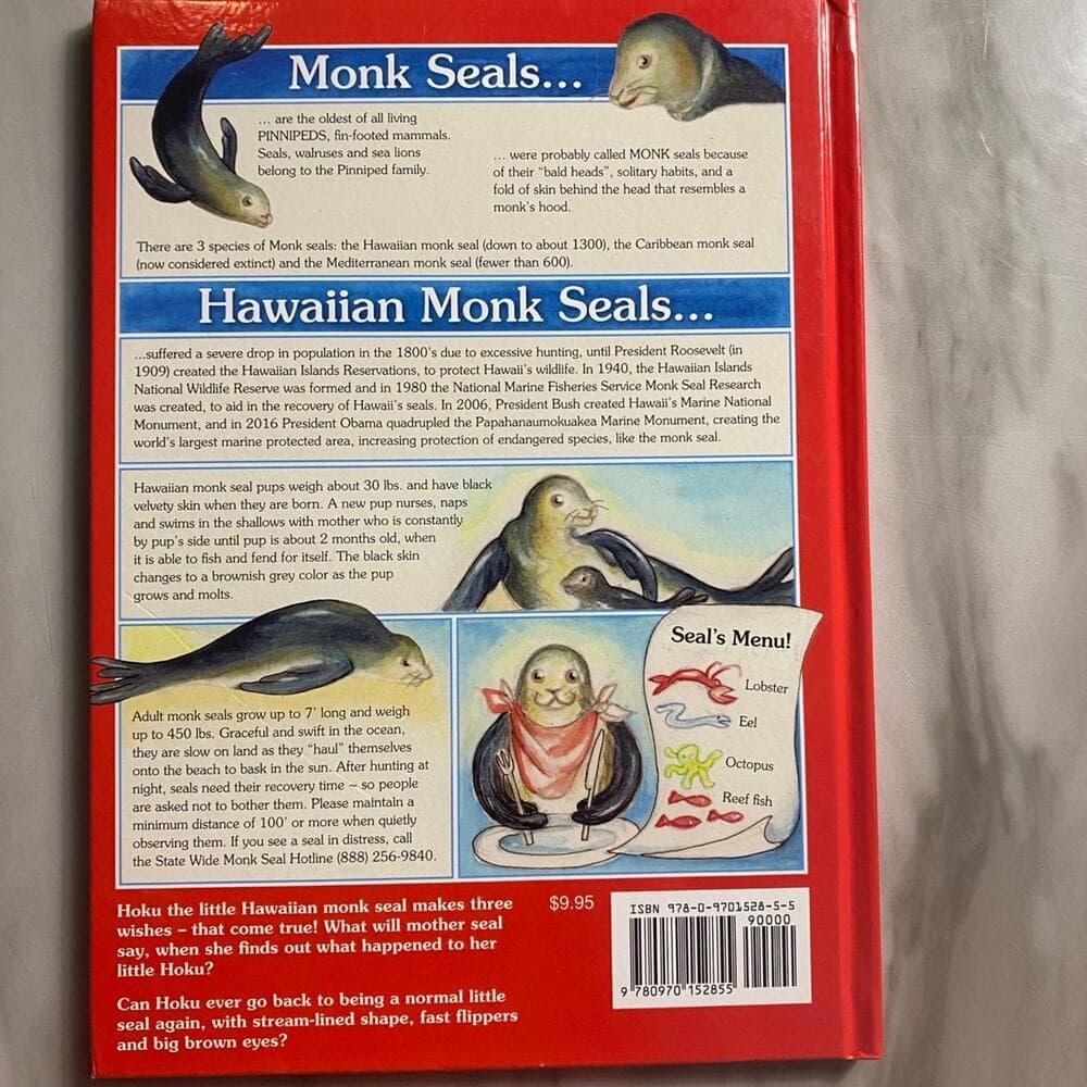 Hoku the seal three wishes hard cover book - Thumbnail 4