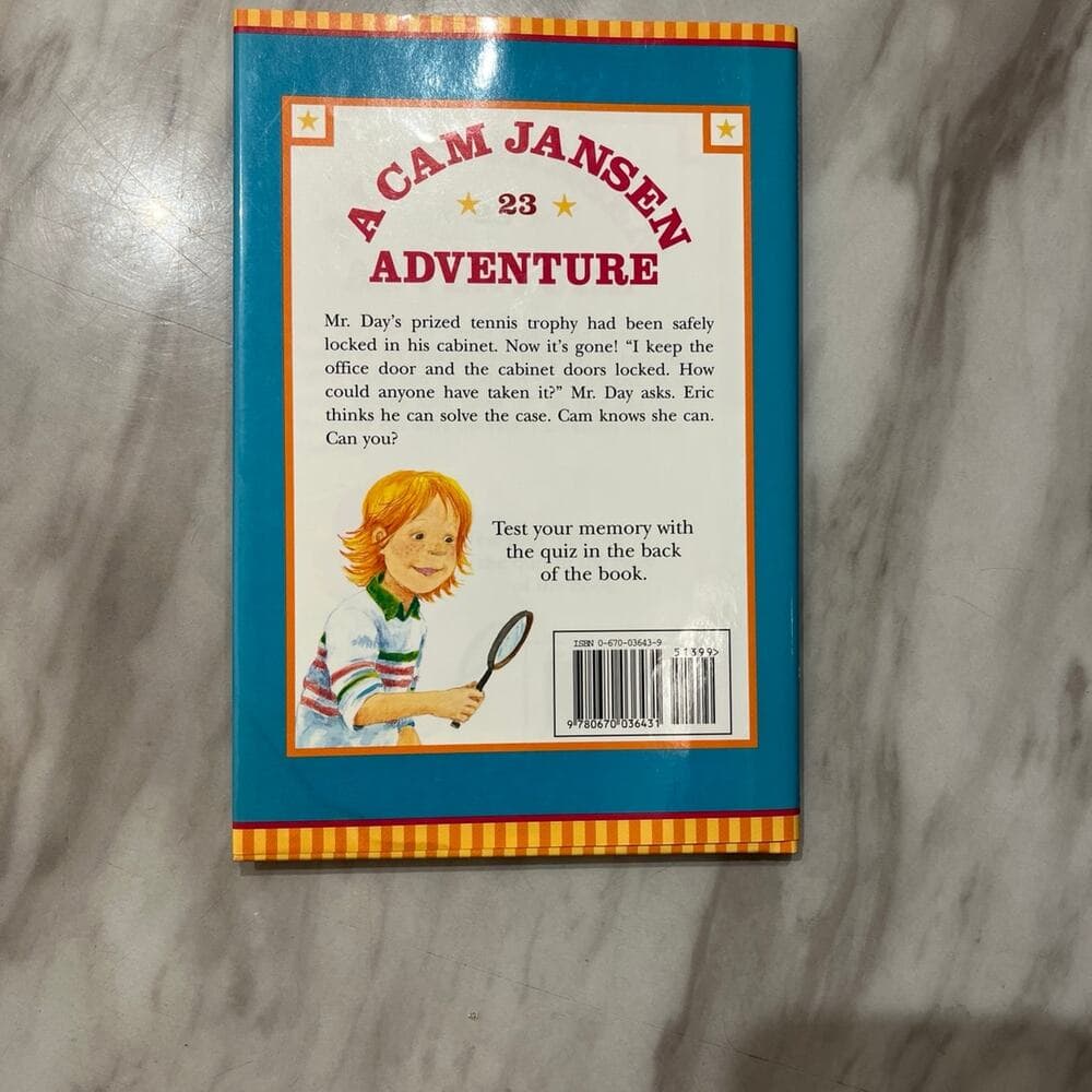 Cam Jansen and the Tennis Trophy Mystery Book - Thumbnail 3