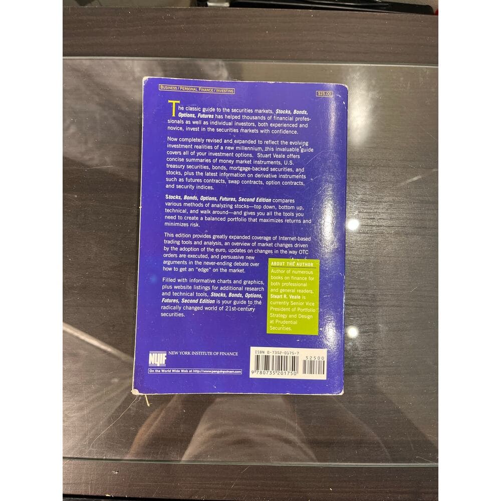 Stocks Bonds Options Futures Soft Cover Book - Thumbnail 2