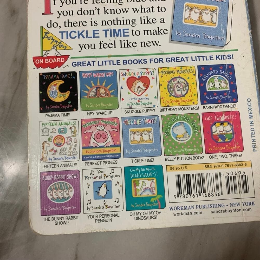 Tickle Time Book by Sandra boynton - Thumbnail 4