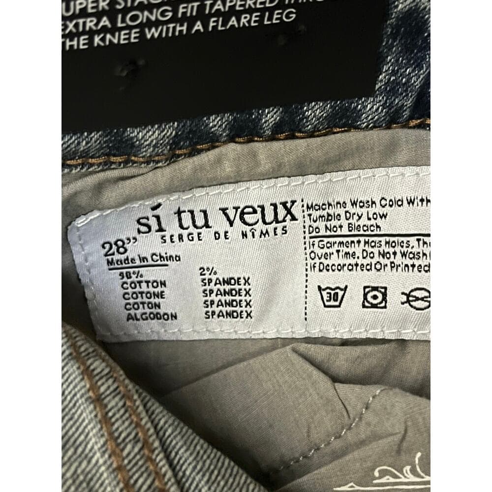 Si Tu Veux Alix Jean Medium Wash Size 28 New - Thumbnail 4