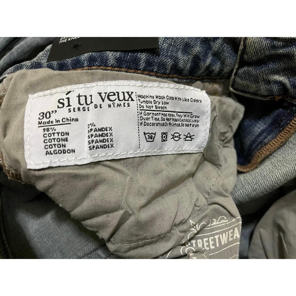 Si Tu Veux Alix Jean Medium Wash Size 30 New - Thumbnail 4