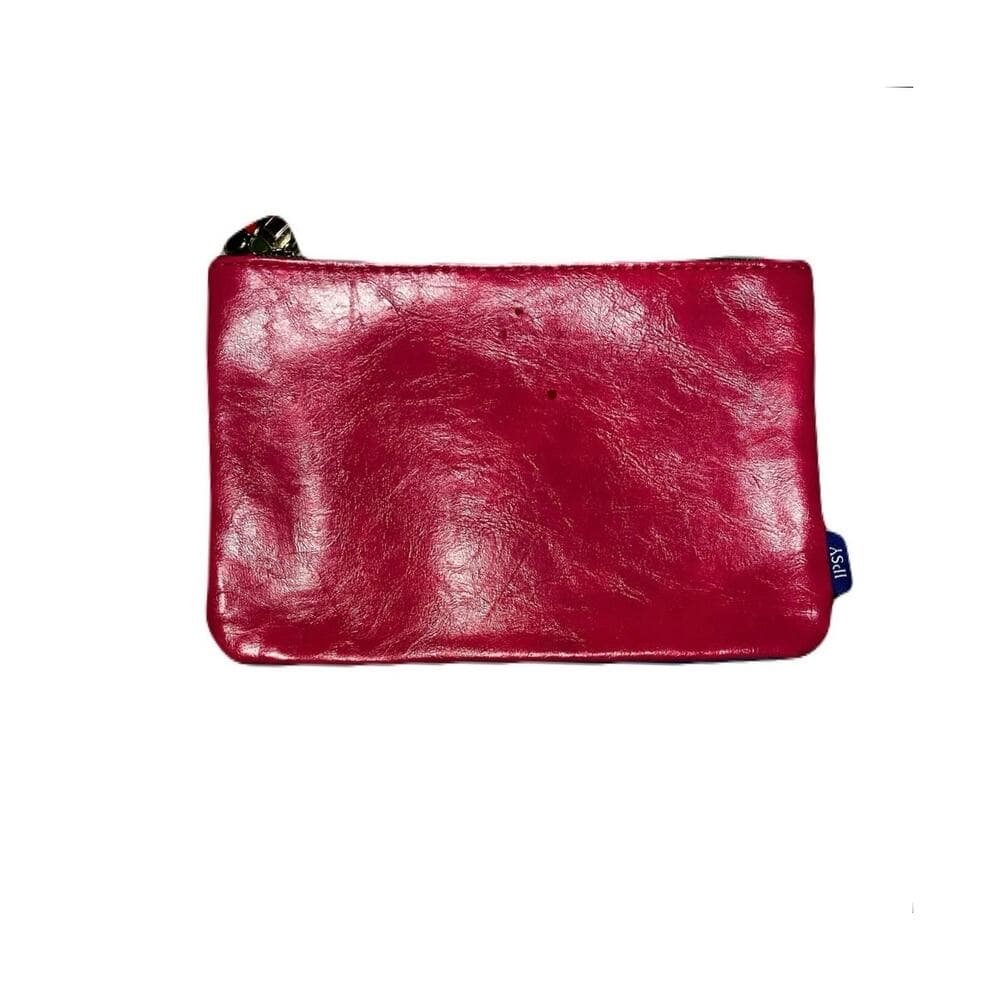 Ipsy burgundy and blue make-up Bag - Thumbnail 3