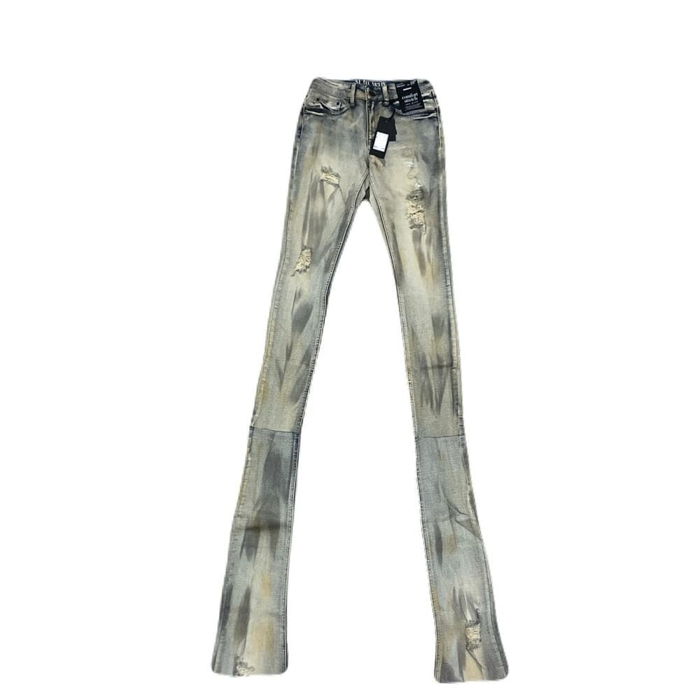 Si Tu Veux Brandon Jean’s Matte Gold Size 34 New - Thumbnail 5