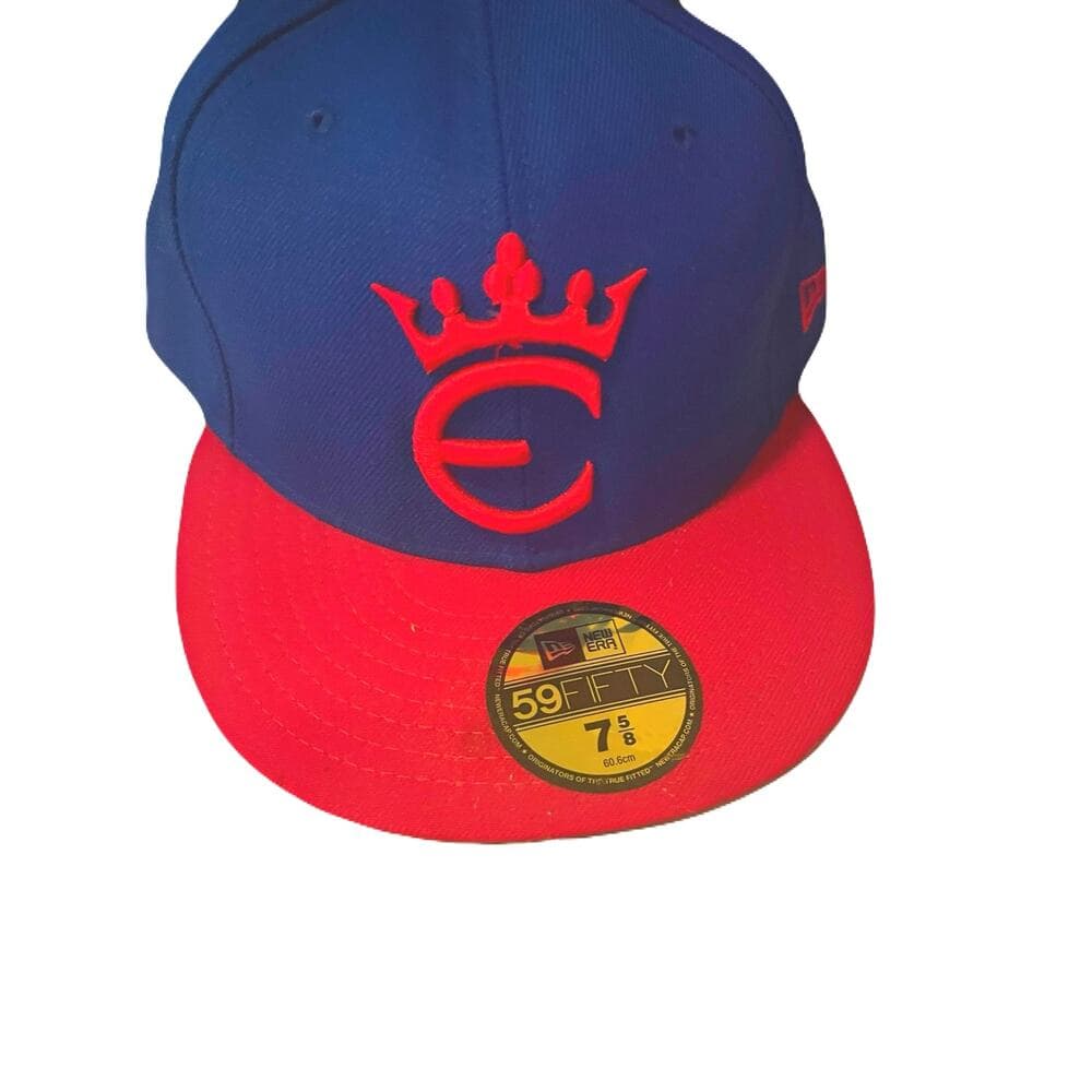 New Era Empire Entertainment Royal & Red Hat Size 7 5/8 - Thumbnail 4
