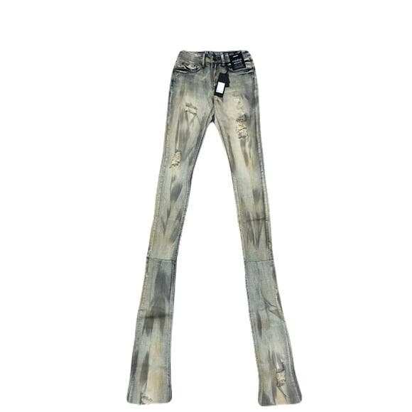 Si Tu Veux Brandon Jean’s Matte Gold Size 36 New - Thumbnail 6