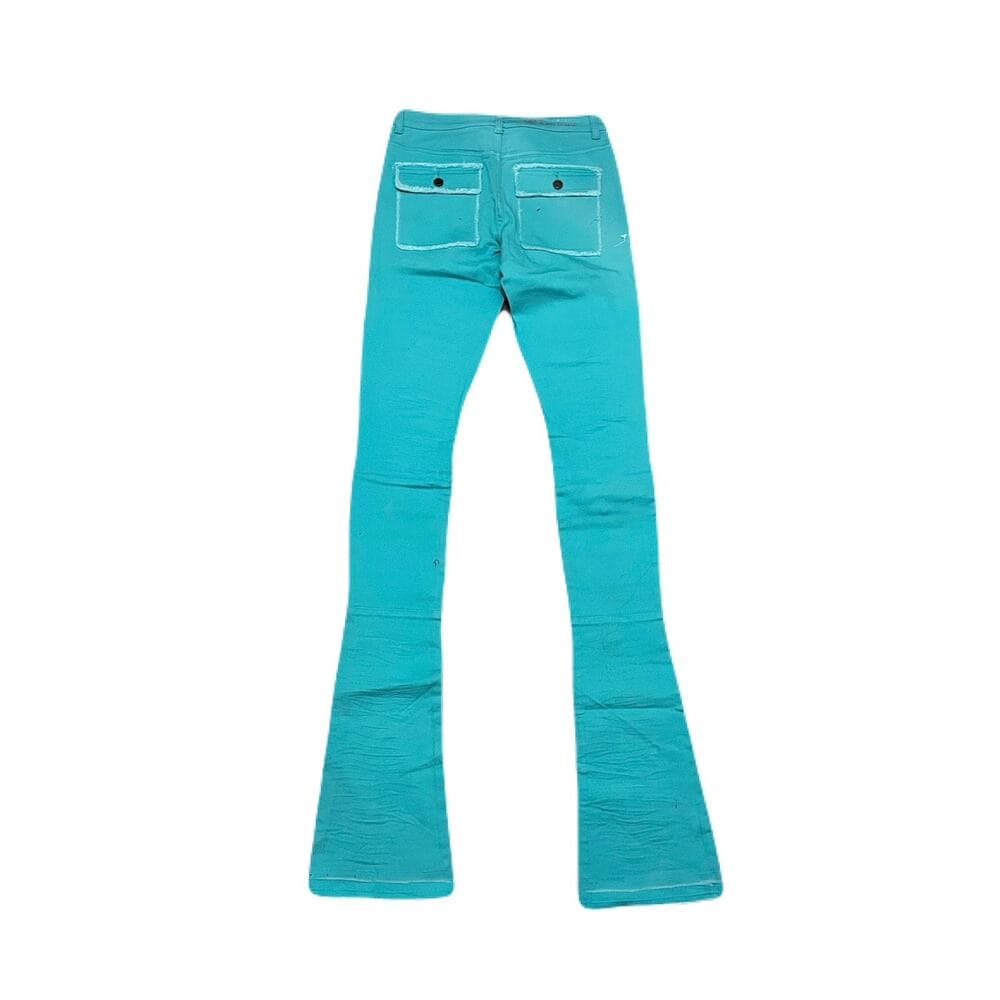 Doctrine Teal Superstacks Jean’s Size 32 Brand New No Tags - Thumbnail 2