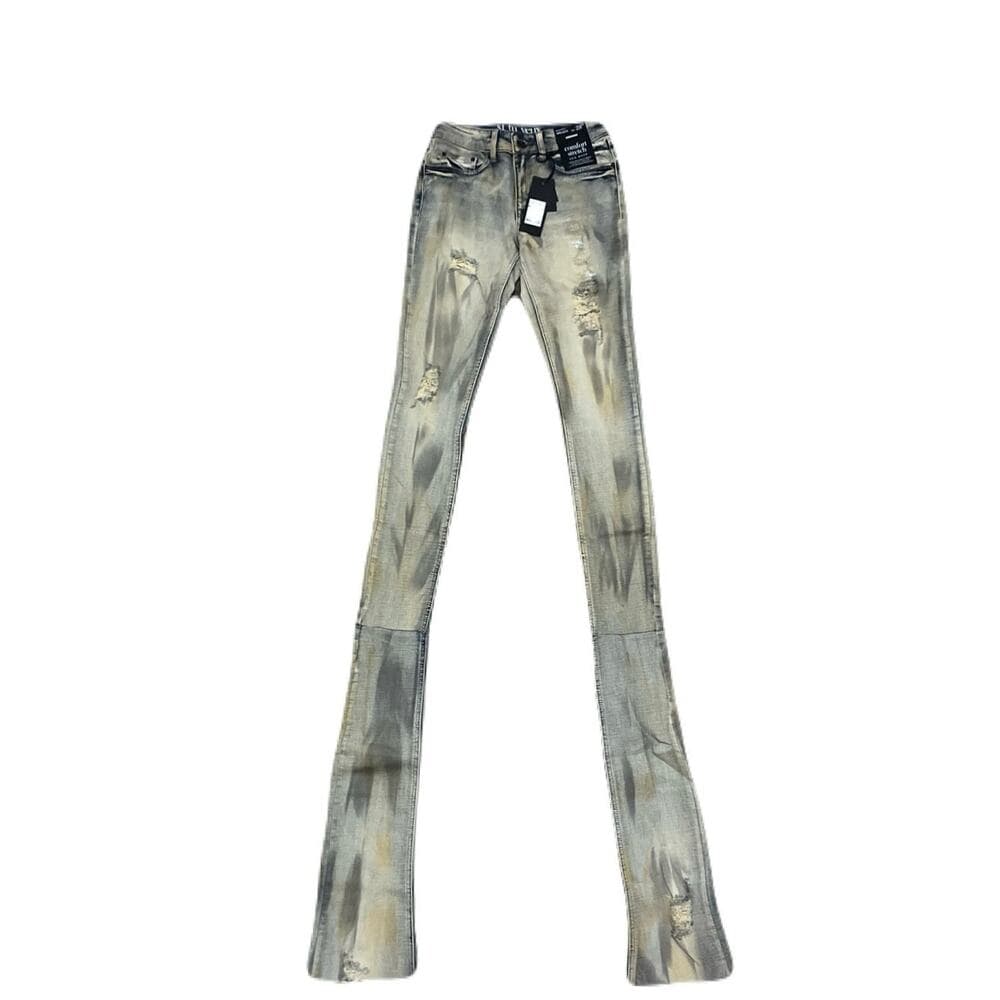 Si Tu Veux Brandon Jean’s Matte Gold Size 36 New - Thumbnail 5