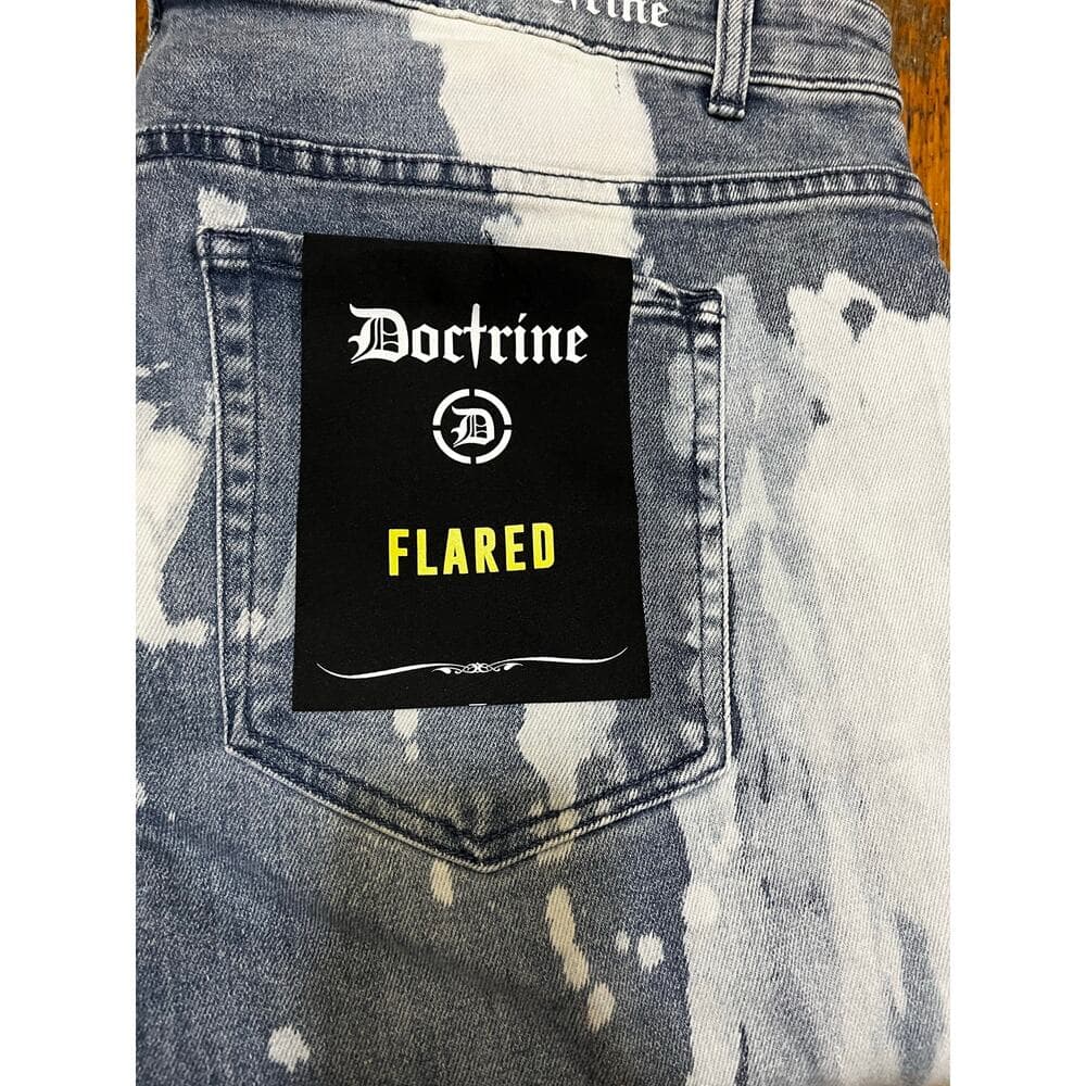 Doctrine Hendrix Flare Indigo Wash Size 32 New - Thumbnail 5