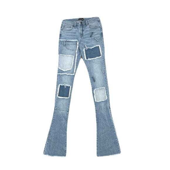 Doctrine Superstacks Men’s Jean’s With Patches On Them Like New - Thumbnail 6