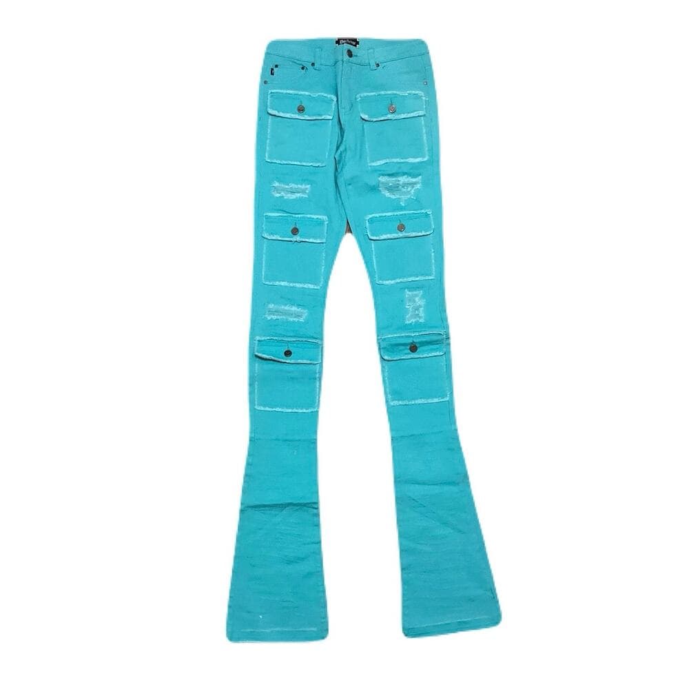 Doctrine Teal Superstacks Jean’s Size 32 Brand New No Tags - Thumbnail 4