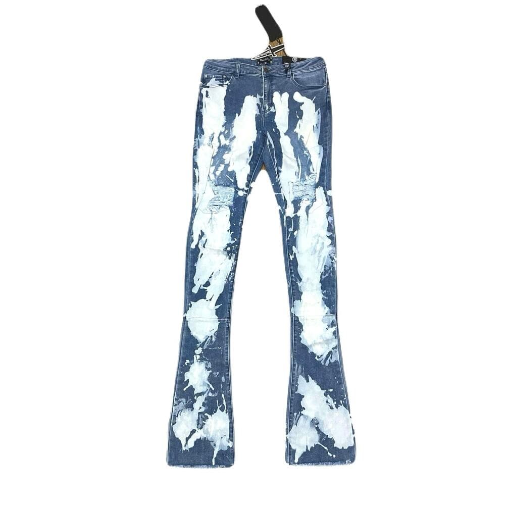 Doctrine Hendrix Stacked Indigo Wash Size 40 New - Thumbnail 4