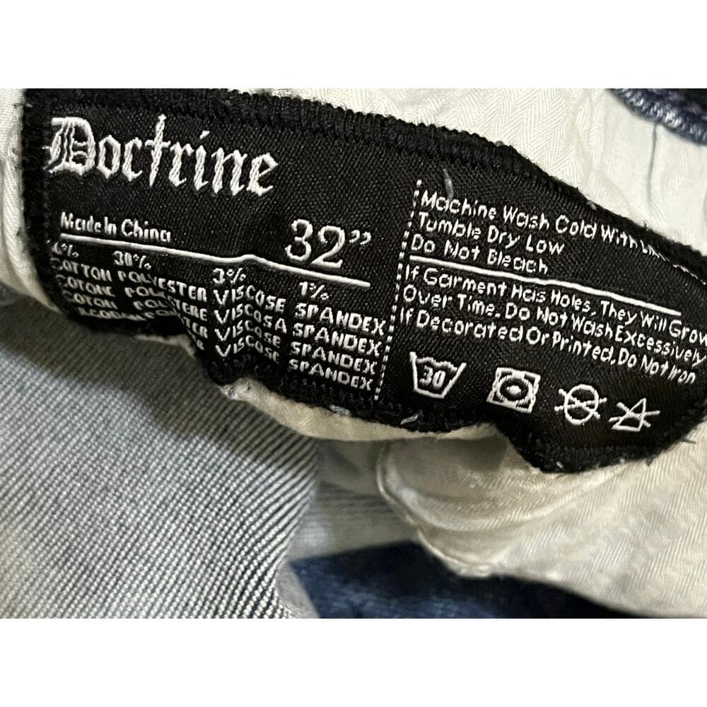 Doctrine Hendrix Flare Indigo Wash Size 32 New - Thumbnail 4