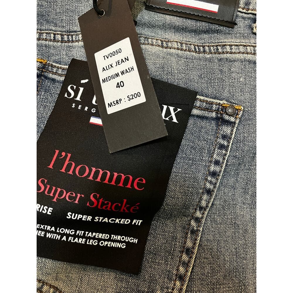 Si Tu Veux Alix Jean Medium Wash Size 40 New - Thumbnail 3